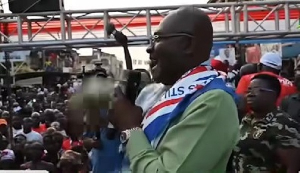 Kennedy Agyapong Speaking At The Campaign Event At Abossey Okai