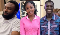 The late Terry (L) was allegedly killed by the lady in the middle and Philip Tefe (R)