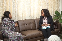 Shirley Ayorkor Botchwey in a chat with UNDP representative to Ghana