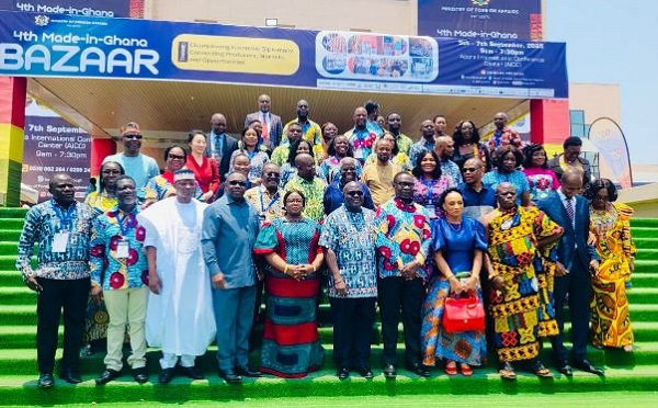 A group photo from the 4th Made-in-Ghana Bazaar