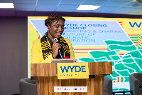Project Manager of the WYDE Ghana Project at KAS, Lawrencia Akosua Pomaa