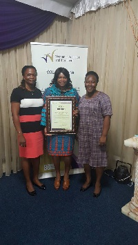 Brigitte Therson-Cofie was awarded for her role in nation building