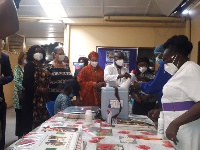 Amina J. Mohammed at some health facilities in Accra