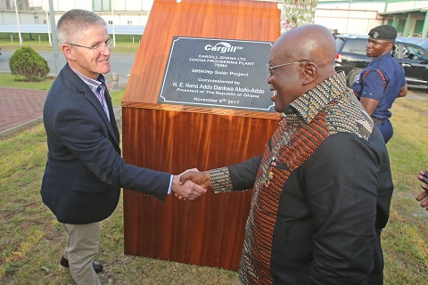 President Akufo-Addo has commissioned Cargill