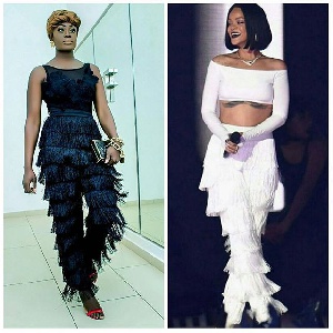 Nana Akua Addo and Rihanna