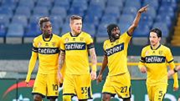 Gervinho put Parma ahead 10 minutes