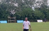 Andre Ayew was training at the Ajax Park