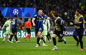Watch highlights of Inter Milan's dramatic 4-3 win over Barcelona in the UCL semi-finals