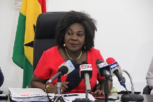 Madam Cecilia Abena Dapaah, Minister of Sanitation and Water Resources
