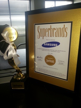 Samsung Superbrands Award