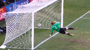 Lampard's shot crossed the line but a goal was not given
