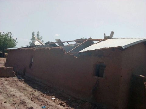 Torrential rains at Zabzugu rendered several residents homeless