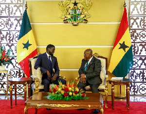 Akufo-Addo hosts Africa's youngest president, Diomaye Faye of Senegal