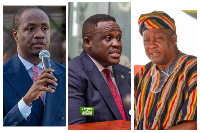 Boafo (L) has questioned why the President (R) is still enjoying his peace of mind