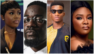 From L to R: Gyakie, Sarkodie, Kofi Kinaata and Ohemaa Mercy