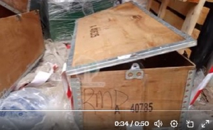 One of the supposed certified Bank of Ghana boxes