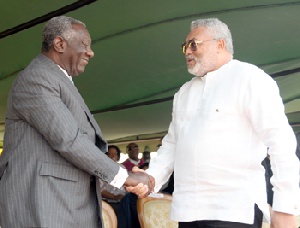 Rawlings Kufuor Handshake