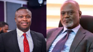 Saddick Adams (L) and Dr Kofi Amoah (R)