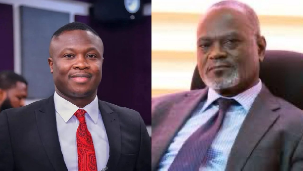 Saddick Adams (L) and Dr Kofi Amoah (R)