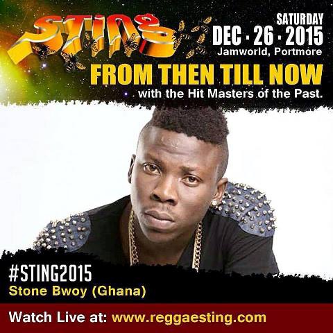 Stonebwoy to perform @ Jamaica's 'Sting' Festival