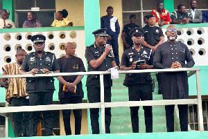 DCOP Francis Yiribaare( M) addressing the students