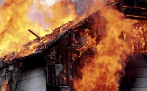 Burning house.     File photo.