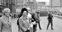 The Queen opens Birmingham's Queensway tunnel, 1971 at Great Charles Street
