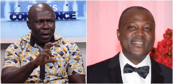 Elvis Darko (L) says Ghanaians should be grateful to Ibrahim Mahama (R) for making his gesture
