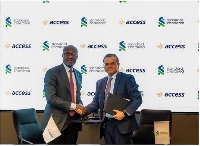 Roosevelt Ogbonna, Group MD of Access Bank with Sunil Kaushal, Regional CEO