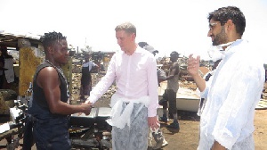 Iain Walker's visit was to get acquainted with activities at the Agbogbloshie e-waste site