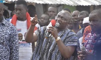 File photo of then opposition member Bawumia during a campaign event