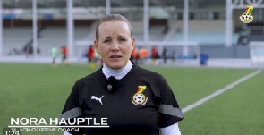 Black Queens head coach, Nora Hauptle