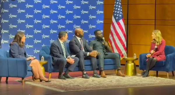 Okatakyie Afrifa-Mensah (second from R) addressing the gathering