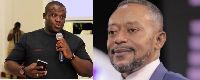 Sam George [L] and Rev. Owusu Bempah