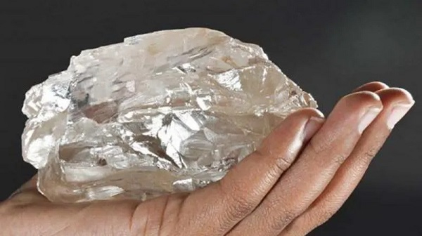 The 2,492 carat diamond was discovered in northeastern Botswana