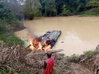 The activities of the illegal miners have polluted the Pra River