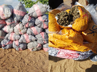 A search of the canoe uncovered 29 sacks containing 2,213 slabs of the suspected narcotic substance