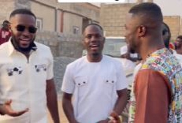 Agyemang-Badu (middle) with Kwaku Manu (right)