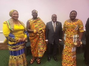Otumfuo and Nana Addo with their spouses in the UK