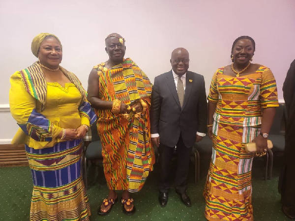Otumfuo and Nana Addo with their spouses in the UK