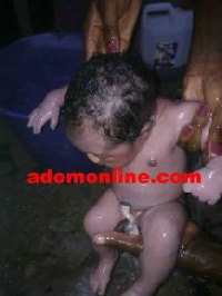 The mentally challenged woman gave birth to a baby boy.