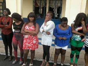 Some of  the alledged prostitutes
