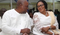 President John Dramani Mahama attended the thanksgiving church with his family