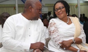 President John Dramani Mahama and his wife - Lordina Mahama