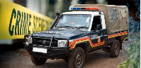 A policeman was injured after the suspect allegedly stabbed him during the confrontation