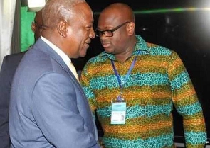 Stan Dogbe and former president John Dramani Mahama