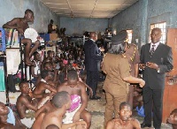 The hand washing exercise is aimed at reducing the spread of infections in the prison