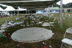 The state of the Presec pitch after the Bonfire event