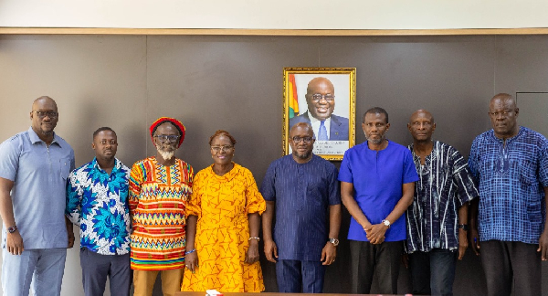 GCF officials with Egyapa Mercer, Okraku-Mantey, others