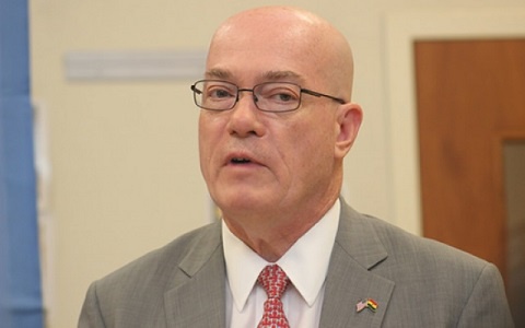 The US Ambassador to Ghana, Robert Porter Jackson